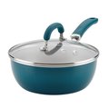 Rachael Ray Rachael Ray 12160 3 qt. Create Delicious Aluminum Nonstick Everything Pan - Teal Shimmer 12160